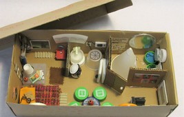 Upcycled Mini Apartment Art From Recycled Materials In a Shoe Box! - £275.42 GBP