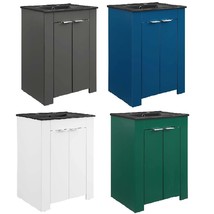 Modern Bathroom Vanity-Black Sink Basin-Green, Gray, Blue or White Cabin... - $269.89