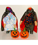 Headless Halloween Dolls Ghost Figurines Sequins Pumpkins Dracula Capes ... - $319.48 MXN