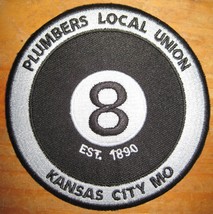 UA PIPEFITTERS STEAMFITTERS Local 8 PLUMBERS UNION Kansas City MO PATCH - $9.99