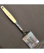 Vintage Ekco USA  Slotted Spatula Flipper Turner 13” Onion Handle Stainless - £12.41 GBP