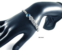 NEW Byzantine Mix Weaves Chain Link Maille Bracelet Handmade Gift OrrWhatDesign - £35.39 GBP+