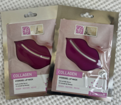 2 Collagen Hydrogel Lip Mask Anti Wrinkle Serum Lip Treatment Global Bea... - $6.79