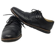 Cole Haan Mens Grand OS Brogue Shoes C13412 Black Wingtip Almond Toe 11.5 M - £30.71 GBP