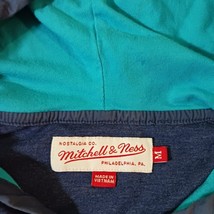 Mitchell & Ness ISLANDERS Women's Blue 1/4 Button Hoodie Pullover Sweatshirt M image 3
