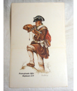 Vintage Donald Calvin Cook Colored Print Pennsylvania Rifle Regiment 177... - $24.74