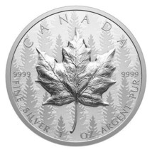 2024 Canadian Silver Maple Leaf Ultra High Relief 1 oz Reverse Proof Silver Coin - $142.23