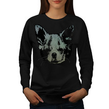Wellcoda Chihuahua Face Cute Womens Sweatshirt, Prestige Casual Pullover Jumper - £23.10 GBP+