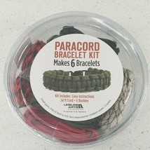 PARACORD BRACELET KIT Makes 6 New Sealed - LEISURE ARTS 46908  BOY /GIRL  - £11.37 GBP