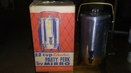 Vintage Mirro Party Perk 22 Cup Electric Coffee Percolator Tested - £38.69 GBP