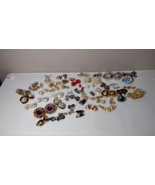 Lot Of Over 50 Pairs Of Clip-On Earrings - £43.82 GBP