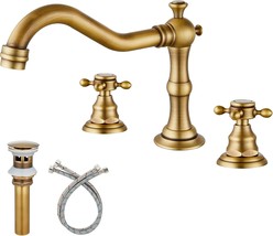 Widespread Bathroom Faucet With Two Handles For Bathroom, Antique, And O... - £59.95 GBP