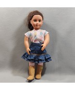 Cow Girl Country Western Shirt, Skirt, Boots Outfit Doll Clothes Fits 18... - $17.54 CAD