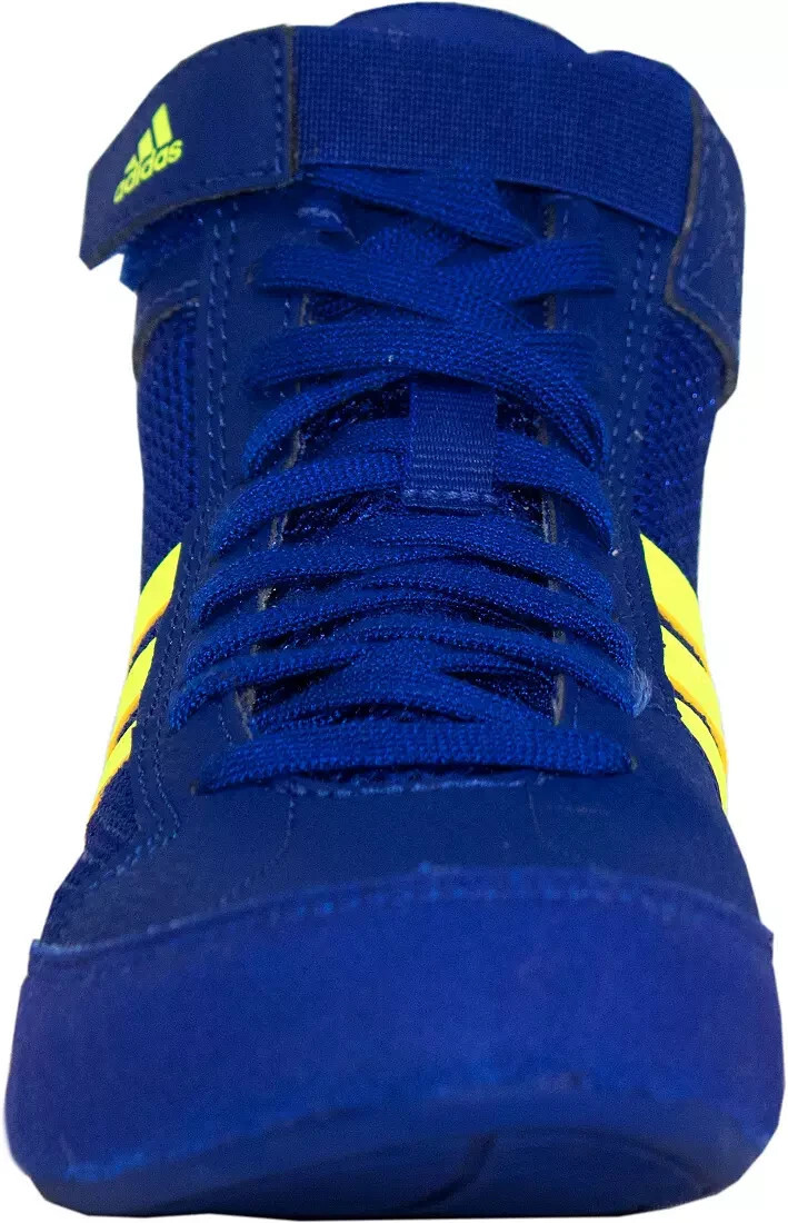 Adidas BD7637 HVC K Royal Blue & Solar Yellow Kids Wrestling Shoes Size 5.5 Item image 4