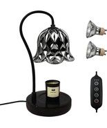 Candle Warmer Lamp with Timer&amp;Dimmer, Adjustable Brightness Marble Base ... - $23.75