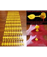100 Yellow VENT CAPS Gas Fuel Can Midwest Blitz Wedco Briggs Scepter HEA... - £31.71 GBP