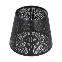 Bell Lamp Shade Wrought Iron Lampshade Carved Forest Tree Shaped E27 Mini Lamp S - $72.99