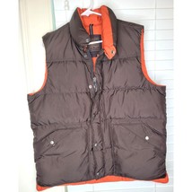 J.Crew Men&#39;s Expedition Down Puffer Vest M Brown Heritage cabincore Blok... - $23.76