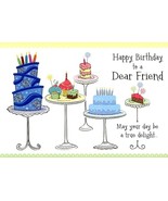 Happy Birthday To A Dear Friend - Friend Birthday Greeting Card - 07093 - $2.79