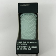 Starbucks Teal Studded Mini Tumbler Keychain Ornament NIB - £12.91 GBP