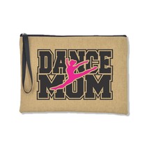 Born To Dance Mom Women Linen Clutches Cases Bags Fashion Casual Makeup Pouch Pu - £87.96 GBP