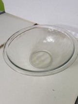 Pyrex Clear Large Mixing Bowl Vintage Glass Made In USA  - $33.70