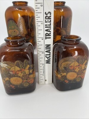ANTIQUE GARRETT SNUFF TRADEMARK BOTTLES AMBER GLASS 1870 TO 1900 Vintage Decals Item image 10