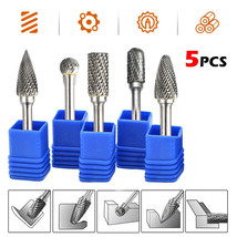 5pcs 10mm 1/4&quot; Tungsten Carbide Milling Cutter Rotary Tool Burr Grinder Sha - £25.80 GBP+