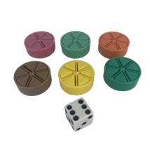 Trivial Pursuit Replacement Game Pieces Pie Wedges Dice For Master Game - £6.07 GBP