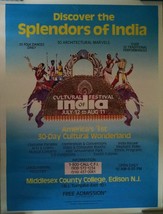 Discover the Splendors of India 1991 Cultural Heritage of India Poster - £4.72 GBP