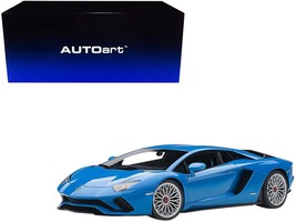 Lamborghini Aventador S Blu Nila/ Pearl Blue 1/18 Model Car by Autoart - £196.20 GBP