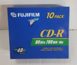 NEW Fujifilm CD-R 10 Pack 48X Write Speed - $18.00