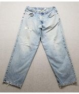 Vintage Lucky Brand Jeans Mens 36x31 Blue Denim Straight Cotton - $543.77 MXN