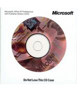 MICROSOFT OFFICE XP PROFESSIONAL WITH PUBLISHER 2002 3 DISC SET AND PRODUCT KEY. - $14.50