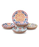 Lorren Home Trends Decorative Bone Porcelain Bowl Set, 5-Piece, Floral P... - $69.19