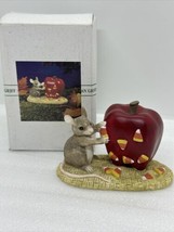 Charming Tails Figurine: “Candy Apples” By Silvestri, #85611 Mouse Candy Corn - £11.18 GBP