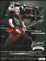Accept Wolf Hoffmann Framus Blind Rage Flying V guitar ad 2018 advertisement - £3.41 GBP