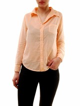 SUNDRY Womens Shirt Button Down Cosy Fit Stylish Casual Peach Size US 1 - £31.39 GBP