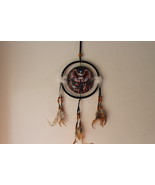 DREAMCATCHER WITH A PICTURE OF AN INDIAN CHIEF EAGLE WOLF (KIN120) - £7.39 GBP