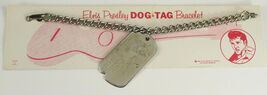 Vintage Costume Jewelry Elvis Presley 1956 Movie Metal Dog Tag Image Bra... - $44.54