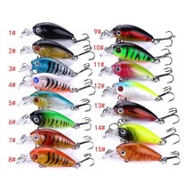 15pcs/lot 4g Crankbait Fishing Lure set swimbait hard bait Minnow Wobblers Bioni - $101.64