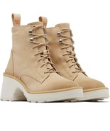 SOREL Women&#39;s Hi-Line Lace-Up Lug Combat Boots - US Size 7 1/2 - Ceramic... - $121.84 CAD