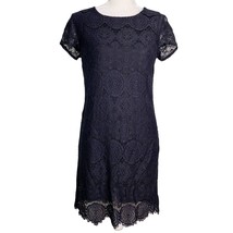 Laundry by Shelli Segal Dress Lace 6 Black Short Sleeves - $35.00