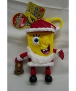 SANTA SPONGEBOB SQUAREPANTS 4&quot; Plastic KEYCHAIN CLIP CANDY HOLDER Ornament - $20.37 CAD