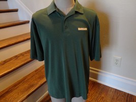 Baylor Bears Cutter &amp; Buck Campus Sewn Green Polo Shirt Adult L Moist Wicking - £19.32 GBP