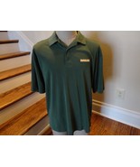 Baylor Bears Cutter & Buck Campus Sewn Green Polo Shirt Adult L Moist Wicking - £19.43 GBP