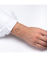 14K Gold Interlocking Bracelet-Infinity Bracelet-Unity Bracelet-Circle B... - €288,31 EUR