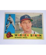 Warren Spahn Baseball Card #445 Vintage 1960 - $20.56 CAD