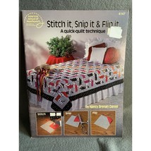 Stitch it Snip it &amp; Flip It Quilting Sewing Pattern Book American School... - $8.90