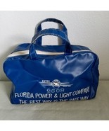 Vintage FPL Employee Blue Utility Bag Florida Power &amp; Light Safe Way Slogan - $97.75 CAD